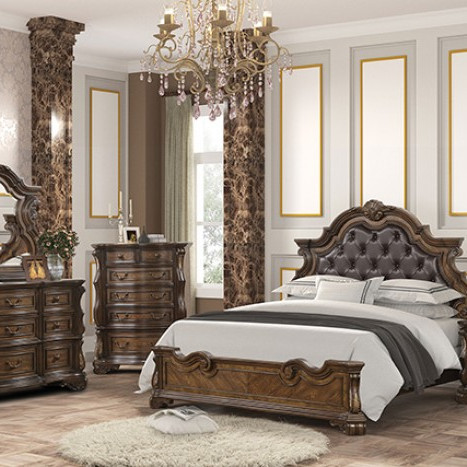 FM70003DB-F-Q-5PC 5PC SETS Leovanni Queen Bed