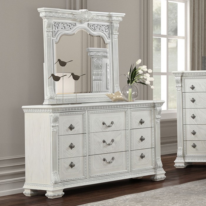 FM70001WH-D Promenade Dresser w/Jewelry Box