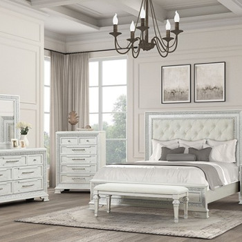 FM70000WH-F-Q-4PC 4PC SETS Stella Mia Queen Bed