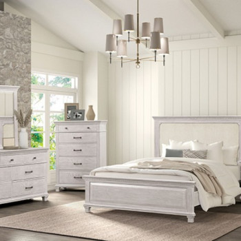 FM7707GY-Q-4PC 4PC SETS Swanley Queen Bed