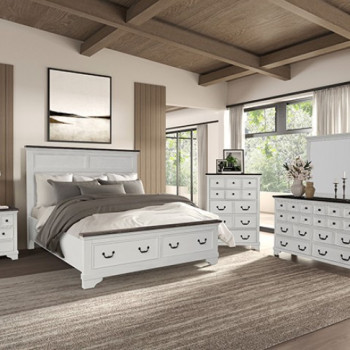 FM79014WH-Q-4PC 4PC SETS Hampstead Queen Bed