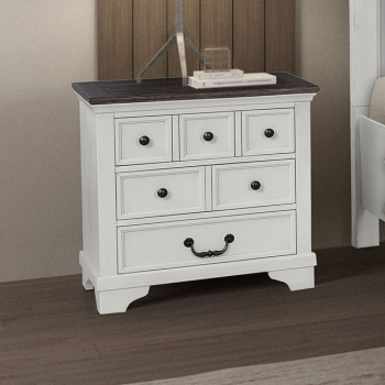 FM79014WH-N Hampstead Nightstand