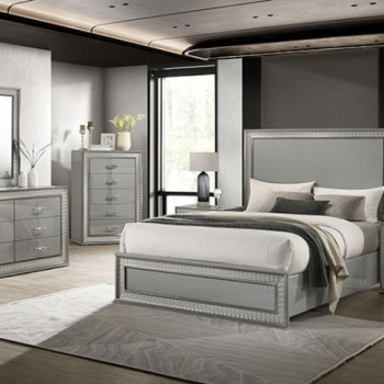 FM7254GY-Q-4PC 4PC SETS Cassiopeia Queen Bed