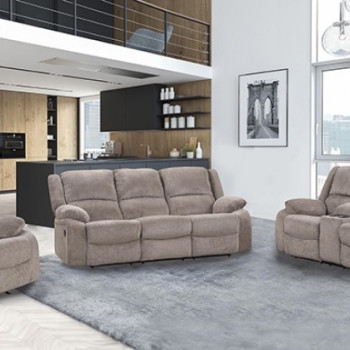 NX6003GY-SF-2PC 2PC SETS Cosimo Manual Sofa + LoveSest
