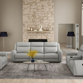 CM9986LG-SF-M-2PC 2PC SETS Jacobus Manual Recliner Sofa + Loveseat w/ Console