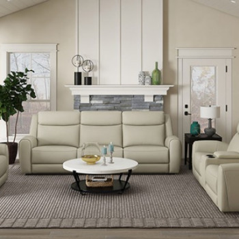 CM9986BG-SF-M-2PC 2PC SETS Jacobus Manual Recliner Sofa + Loveseat w/ Console