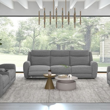 CM9985GY-SF-M-2PC 2PC SETS Antonius Manual Recliner Sofa + Loveseat