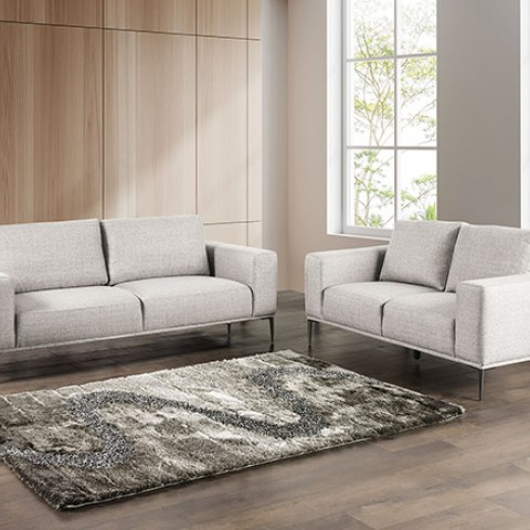 FM63009GY-SF-2PC 2PC SETS Forde Sofa + Loveseat