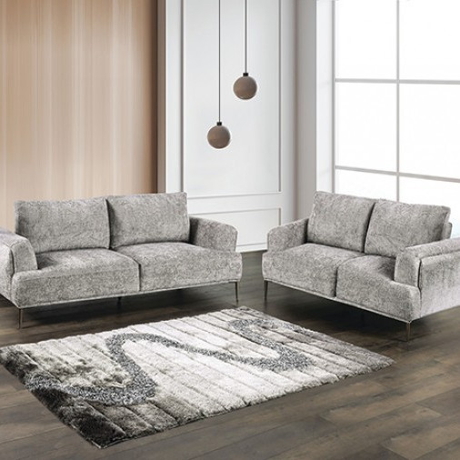 FM63007GY-SF-2PC 2PC SETS Gladbach Sofa + Loveseat