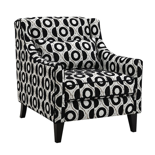 FM61007BK-CH-PT Viviani Accent Chair