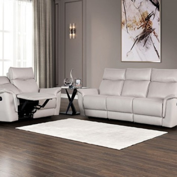 FM69002TP-SF-M-2PC 2PC SETS Bienne Sofa Manual Recliner + Loveseat