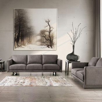 FM90000GY-SF-PK-2PC 2PC SETS Mezzanotte Sofa + Loveseat