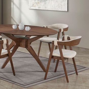 FM3211WN-T-TABLE Ebikon Oval Dining Table