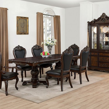 FM3261CH-T-TABLE-7PC 7PC SETS Manzanita Dining Table + 4 Side Chairs + 2 Arm Chairs