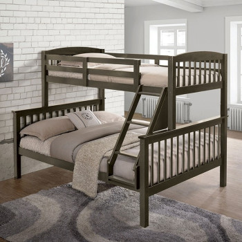 NX-BK001GY-BED Brookings Twin/Full Bunk Bed