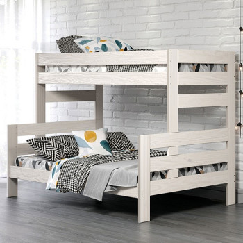 AM-BK306WH-BED Damaris Twin/Full Bunkbed