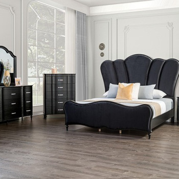 FM7416BK-EK-4PC 4PC SETS MELODI PARC E.King BED