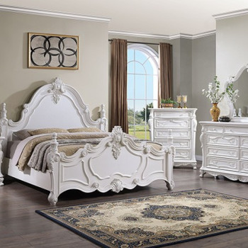 FM7638WH-Q-4PC 4PC SETS FRANCIONE Queen BED