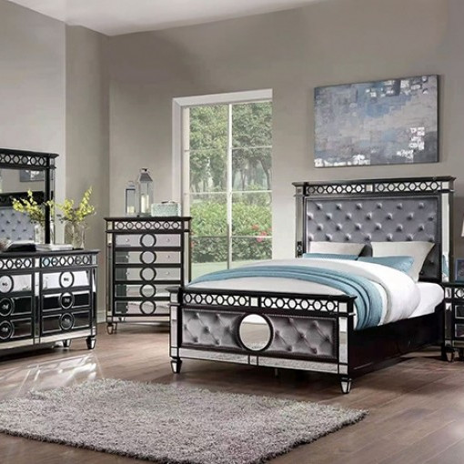 NX7134GY-EK-BED-4PC 4PC SETS THEOLA E.KING BED