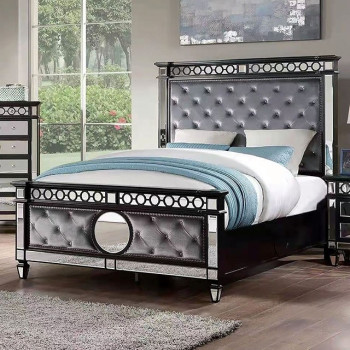 NX7134GY-EK-BED THEOLA E.KING BED