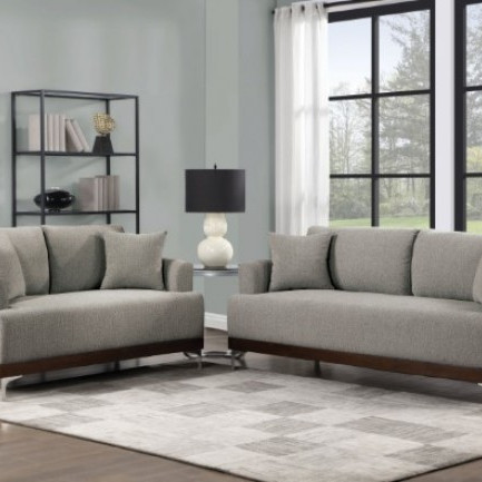 CM6458GY-SF-LV 2PC SETS VALLARTA SOFA + LOVESEAT