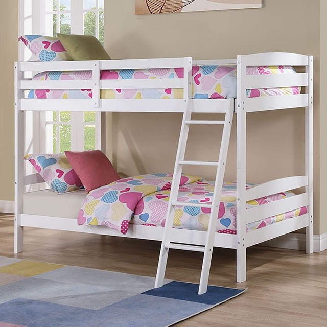 FM-BK002WH CANDICE TWIN/TWIN BUNK BED