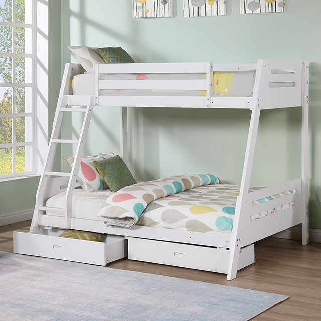 FM-BK003WH EMILEE TWIN/FULL BUNK BED