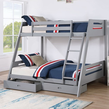 FM-BK003GY EMILEE TWIN/FULL BUNK BED