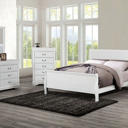 FM7866WH-Q-5PC 5PC SETS LOUIS PHILIPPE Queen BED