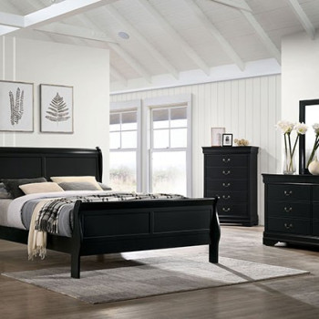 FM7866BK-Q-4PC 4PC SETS LOUIS PHILIPPE Queen BED