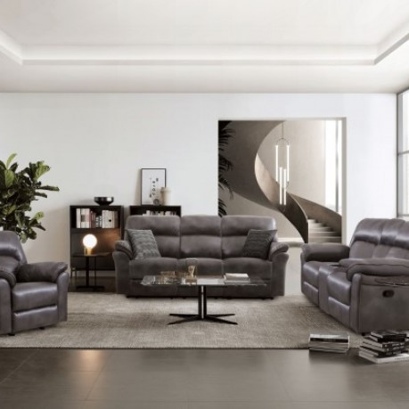 CM9908DG-3PC 3PC SETS JOSIAS SOFA + LOVESEAT + RECLINER
