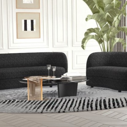 FM61003BK-SF-LV 2PC SETS VERSOIX SOFA + LOVESEAT