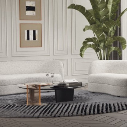 FM61003WH-SF-LV 2PC SETS VERSOIX SOFA + LOVESEAT