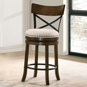 CM-BR1855A-24-2PK CLARENCE 24" SWIVEL BARSTOOL (2/BOX)