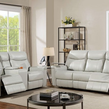 CM6252LG-SF-PM-2PC 2PC SETS FLORINE POWER SOFA + LOVESEAT