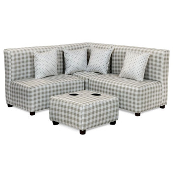 AM1102 BETHANIE KIDS SECTIONAL W/ OTTOMAN