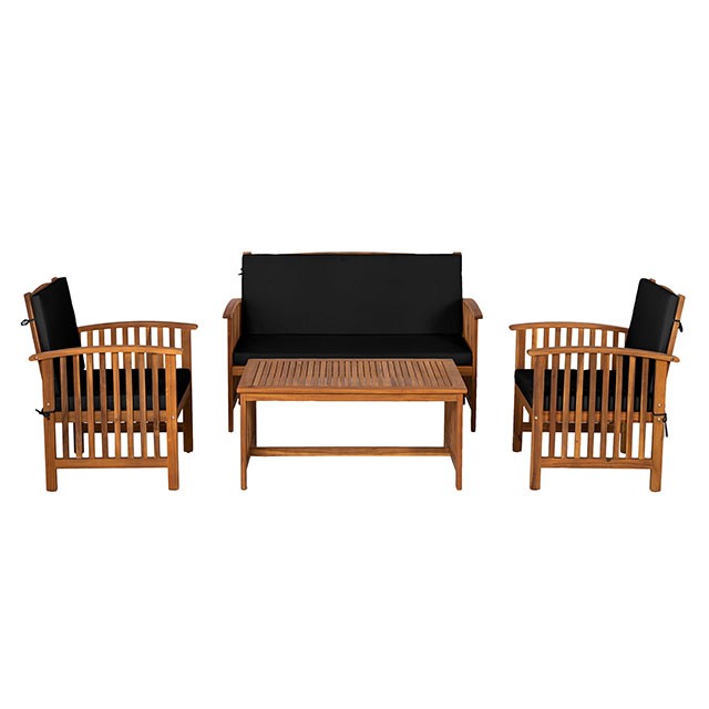 GM-1022BK-4PC KYUSHU 4 PC. PATIO SET