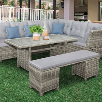GM-1002-5PK MALIA 5 PC. SECTIONAL SET W/ BENCH