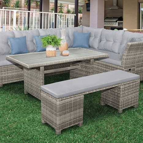 GM-1002-5PK MALIA 5 PC. SECTIONAL SET W/ BENCH