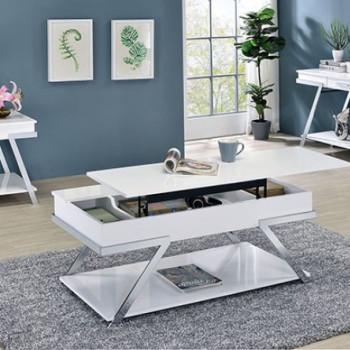 CM4193WH-3PK 3PC SETS TITUS COFFEE TABLE + SOFA TABLE + END TABLE