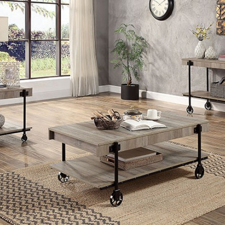 CM4217A-3PK 3PC SETS LOBB COFFEE TABLE + SOFA TABLE + END TABLE