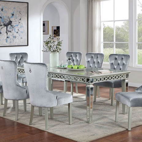 CM3241SV-T-9PC 9PC SETS ADALIA DINING TABLE + 8 ADALIA CHAIRS