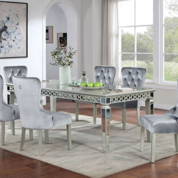 CM3241SV-T-7PC 7PC SETS ADALIA DINING TABLE + 6 ADALIA CHAIRS