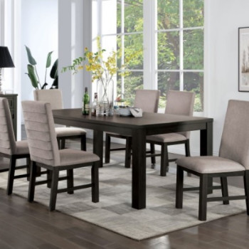 CM3252BK-T-7PC 7PC SETS UMBRIA DINING TABLE + 6 SIDE CHAIRS