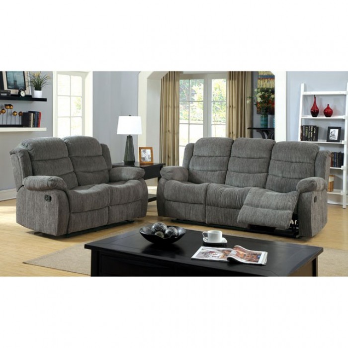 CM6173GY-SF-2PC 2PC SETS MILLVILLE MOTION SOFA + LOVE SEAT
