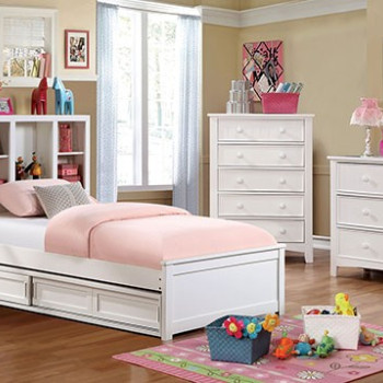 FOA7256WH-T-4PC 4PC SETS MARILLA Twin BED