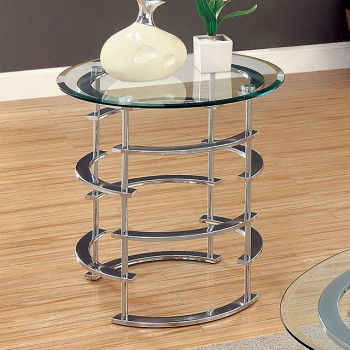 CM4359CRM-E CLONMEL END TABLE, CHROME