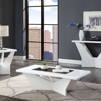 CM4183WH-3PK 3PC SETS DUBENDORF End Table + Coffee Table + Sofa Table