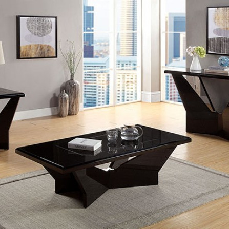 CM4183BK-3PK 3PC SETS DUBENDORF Coffee Table + Sofa Table + End Table