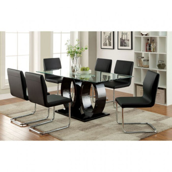 CM3825BK-T-7PC 7PC SETS LODIA DINING TABLE